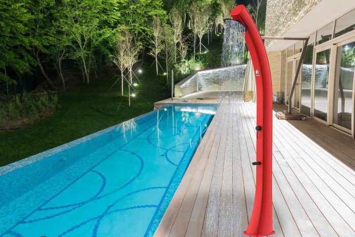 DOCCIA SOLE XXL ROSSA ambientata