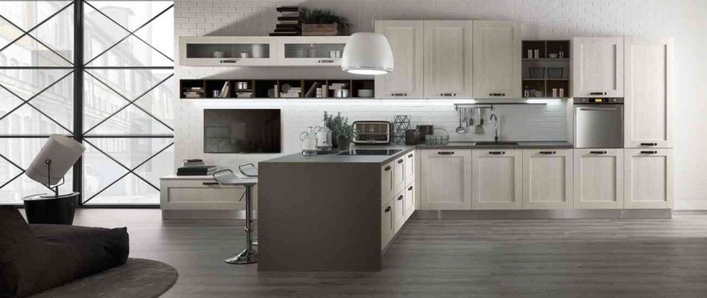 cucina moderna ego frassino ghiaccio 1