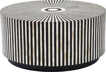 stolik kawowy electra o75 cm czarno bialy 1